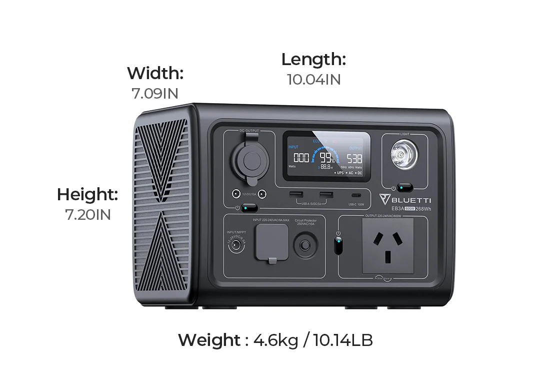 BLUETTI™ EB3A - 600W | 268Wh