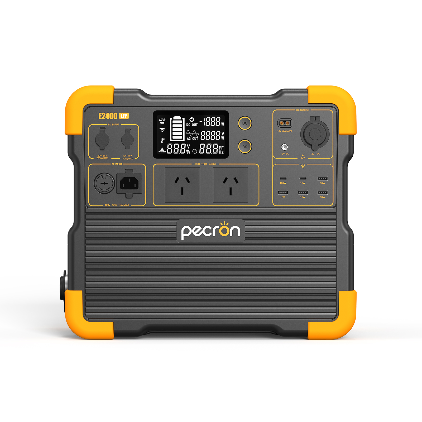  PECRON E2400LFP Portable Power Station 2400W 2048Wh