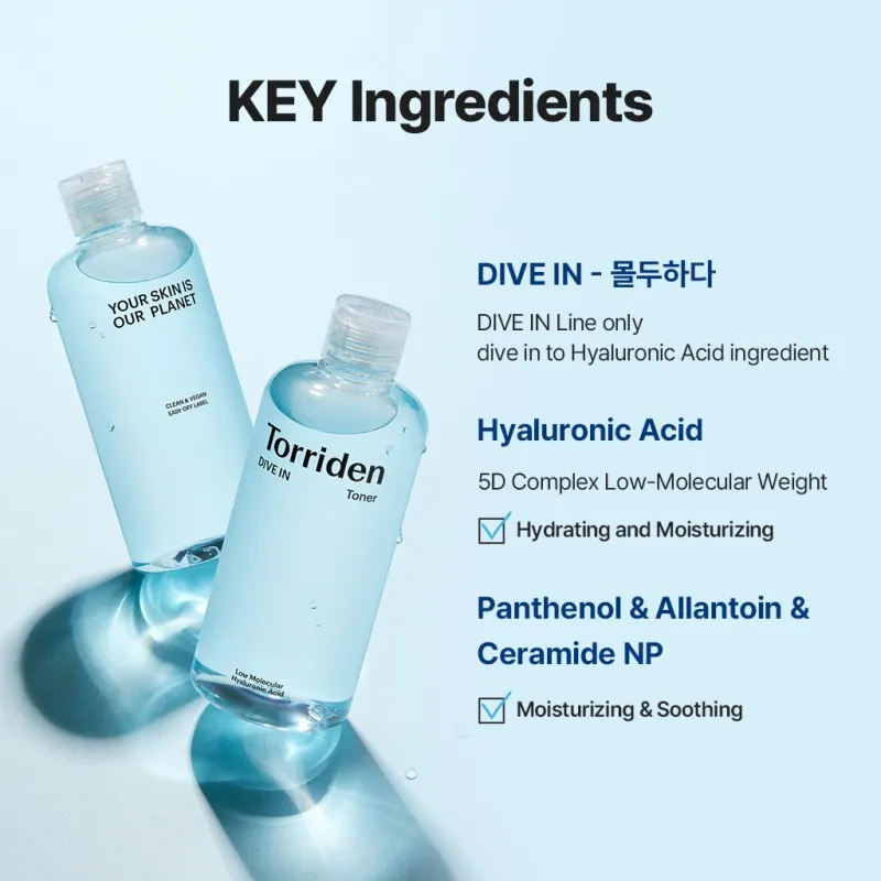 Torriden DIVE-IN Low Molecular Hyaluronic Acid Toner