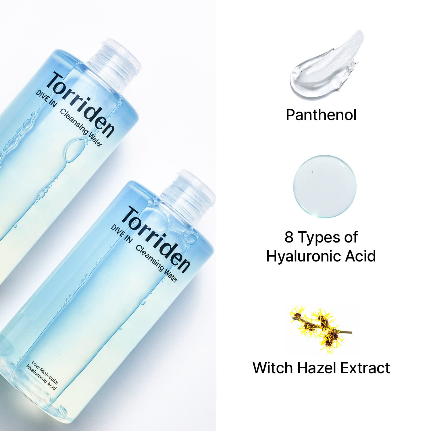 Torriden Dive-in Low Molecular Hyaluronic Acid Cleansing Water 400ml