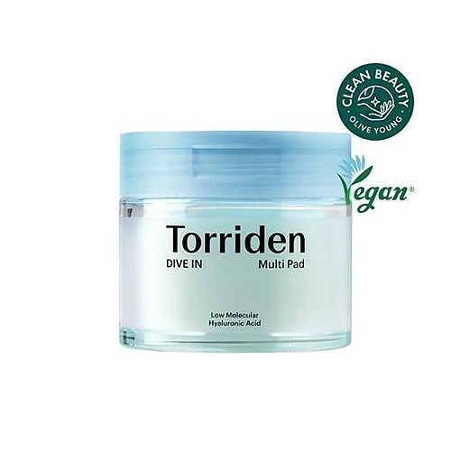 Torriden Dive-in Vegan Hyaluronic Acid Toner Pads (80 Pads)