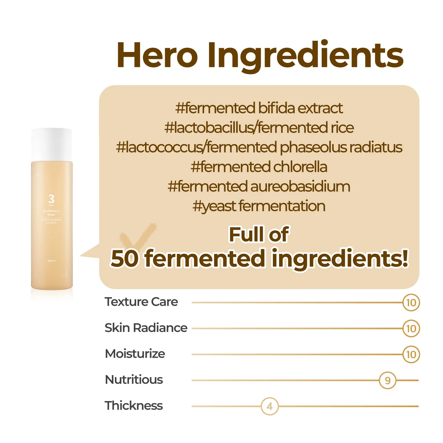 Numbuzin No.3 Super Glowing Essence Toner 200ml