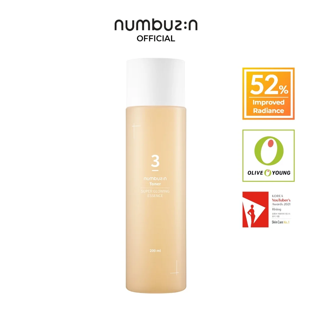 Numbuzin No.3 Super Glowing Essence Toner 200ml