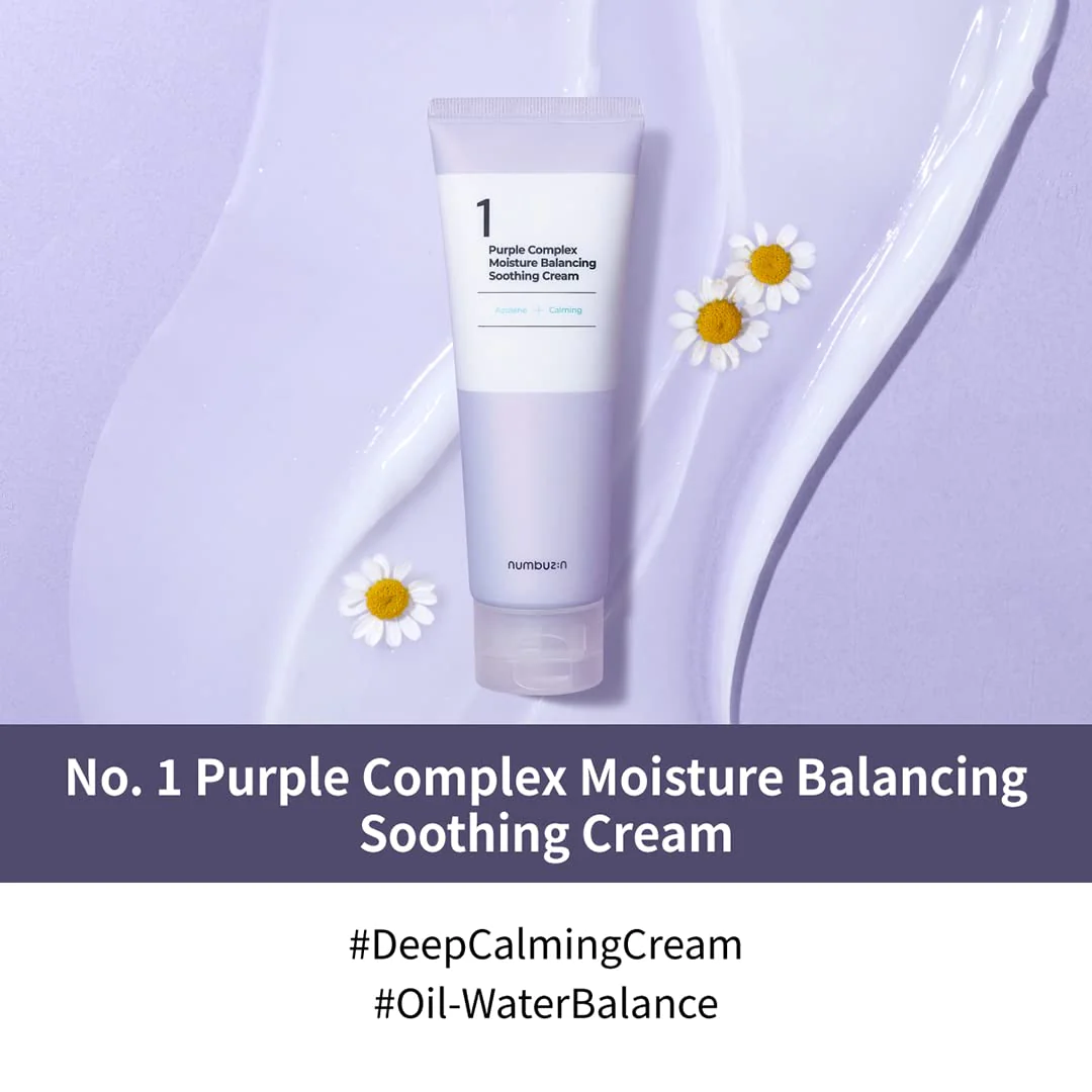 Numbuzin No.1 Purple Complex Moisture Balancing Soothing Cream 100ml