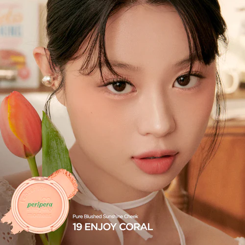 PERIPERA Pure Blushed Sunshine Cheek#Tulipology (#18 to #19)