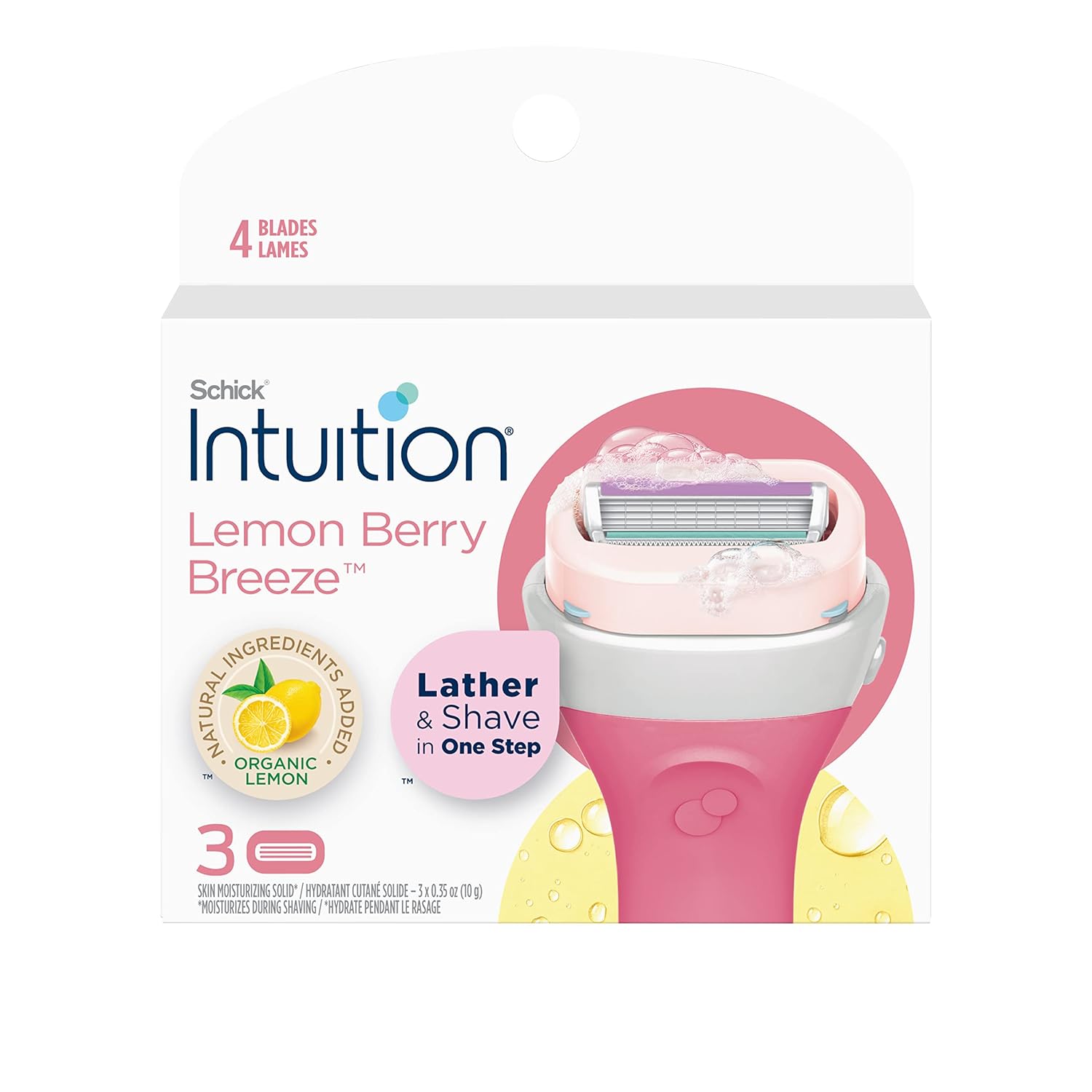 Schick Intuition Lemon Berry Breeze Razors Refill