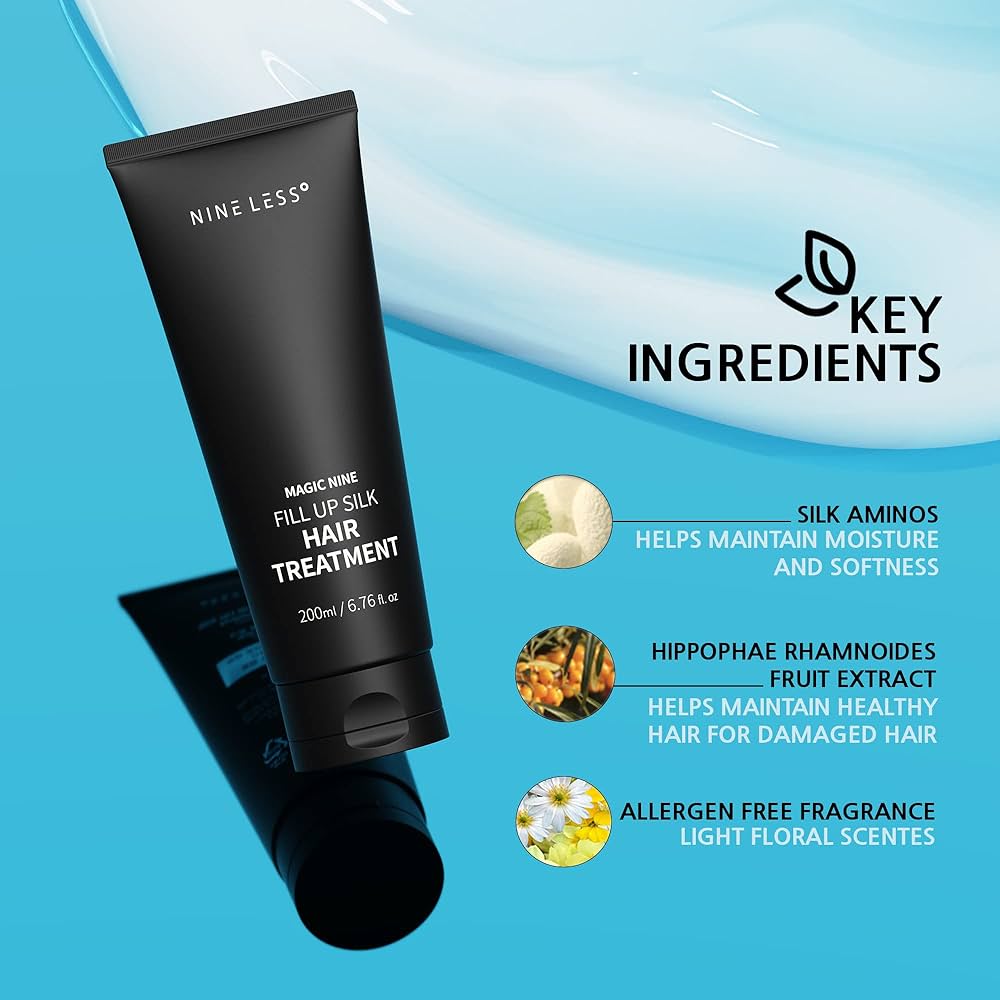 NINELESS Professional Hair Smoothing Treatment for Damaged Hair, 200ml