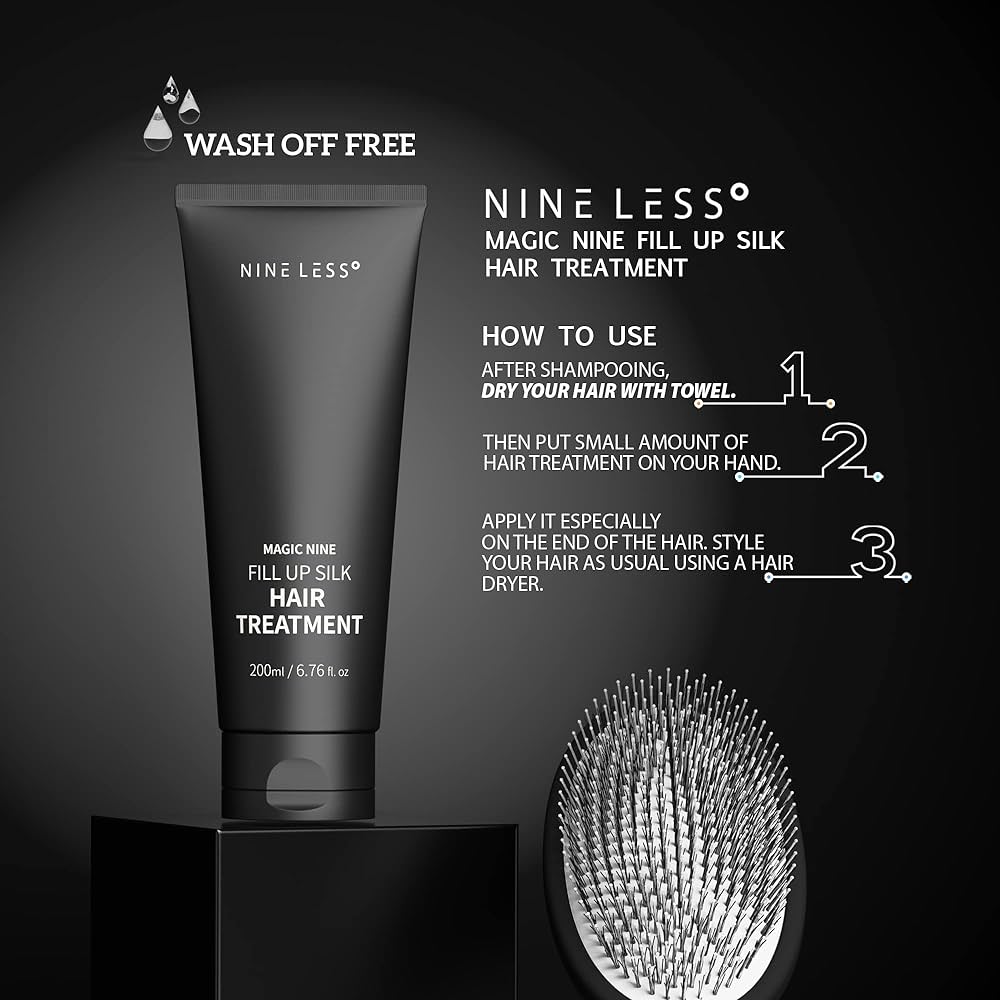 NINELESS Professional Hair Smoothing Treatment for Damaged Hair, 200ml