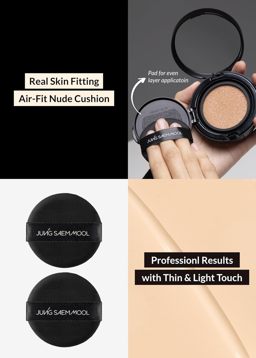 JUNG SAEM MOOL Essential Skin Nuder Long Wear Cushion 14g + Refill