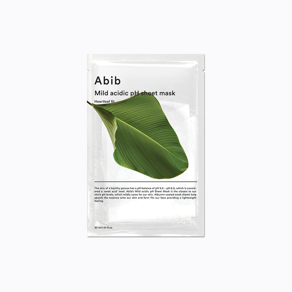 Abib - Mild acidic pH sheet mask Heartleaf fit (10 sheets)
