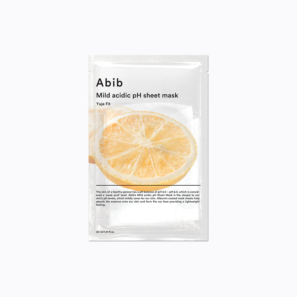 Abib - Mild acidic pH sheet mask Yuja fit (10 sheets)