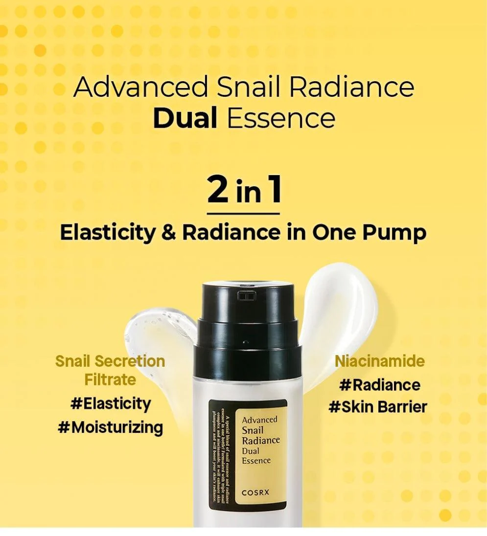 Cosrx Advanced Snail Radiance Dual Essence 80ml