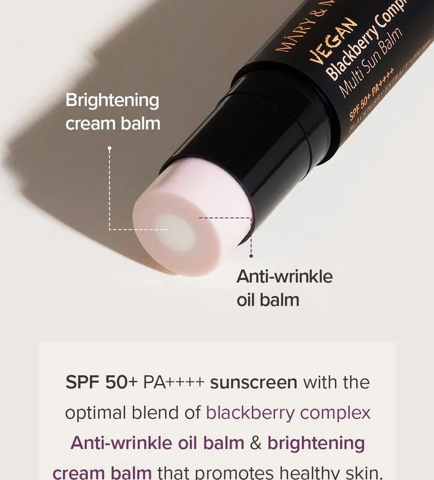 Mary&May Vegan Blackberry Complex Multi Sun balm SPF50+ PA++++ 10g 