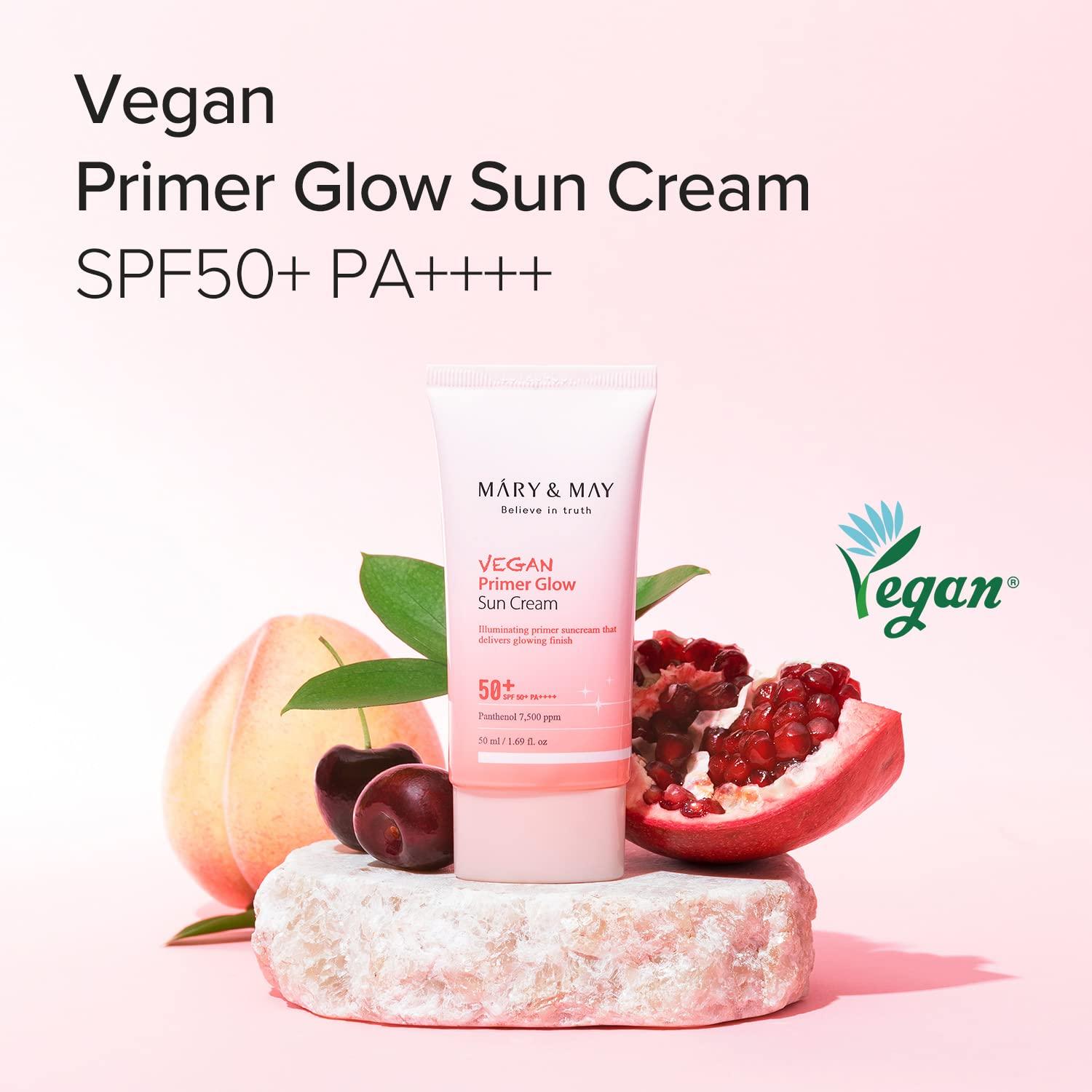 Mary&May Vegan Primer Glow Sun Cream SPF50+ PA++++ 50ml 