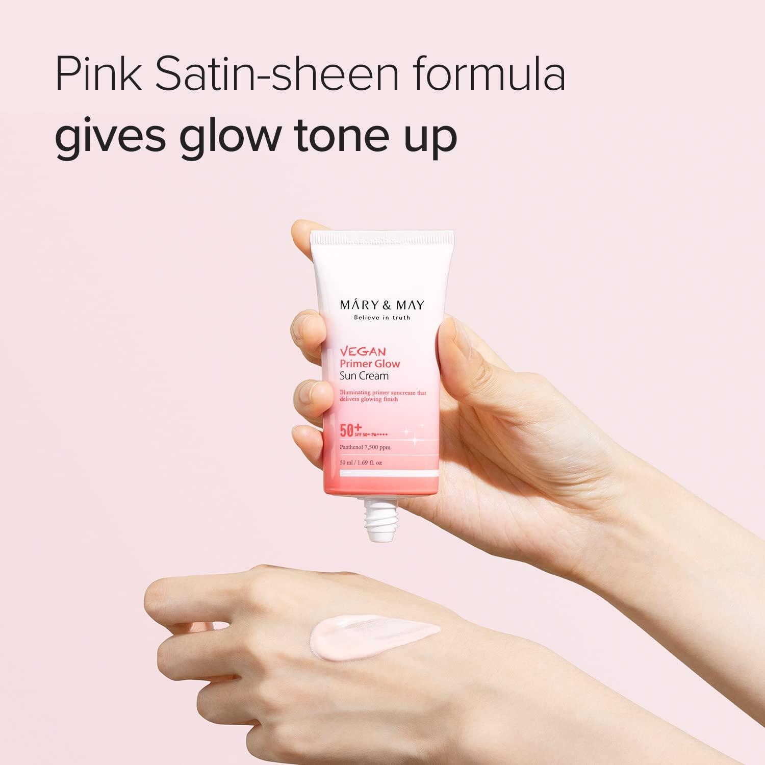 Mary&May Vegan Primer Glow Sun Cream SPF50+ PA++++ 50ml 