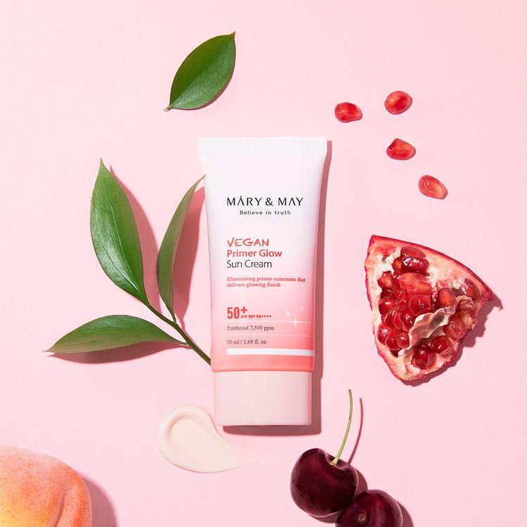 Mary&May Vegan Primer Glow Sun Cream SPF50+ PA++++ 50ml 