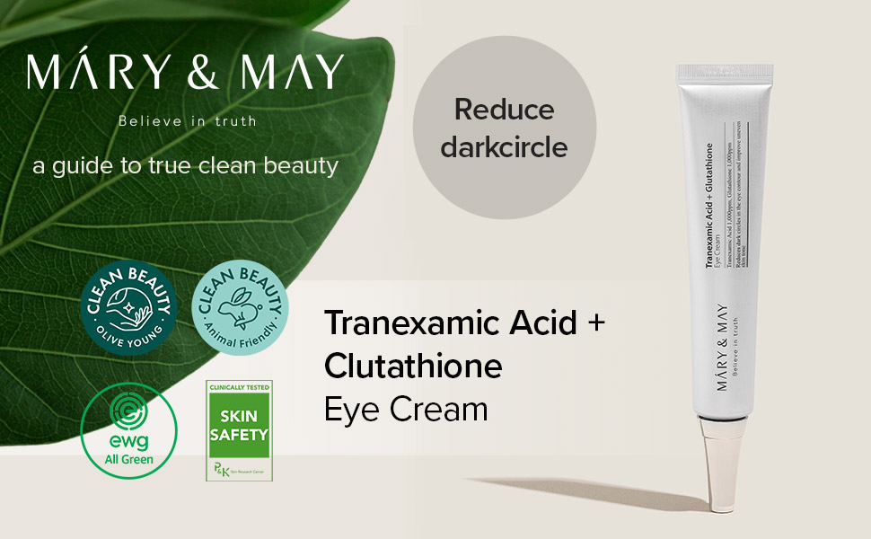 Mary&May Tranexamic Acid + Glutathione Eye Cream, Tranexamic Acid 30ml
