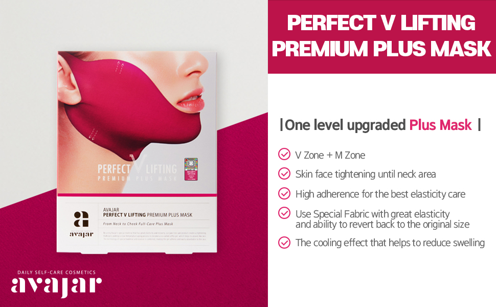 Avajar Perfect V Lifting Premium Plus+ Mask 5pcs - Face Lifting Mask