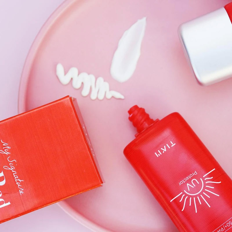 TIA'M My Signature Vita Red Sunscreen SPF50+ PA+++ 50ml / My Signature Vita Red Sunscreen