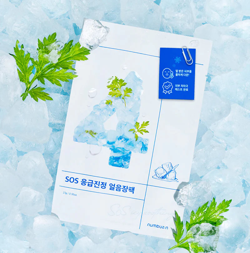 Numbuzin No.4 Icy Soothing Sheet Mask 4ea