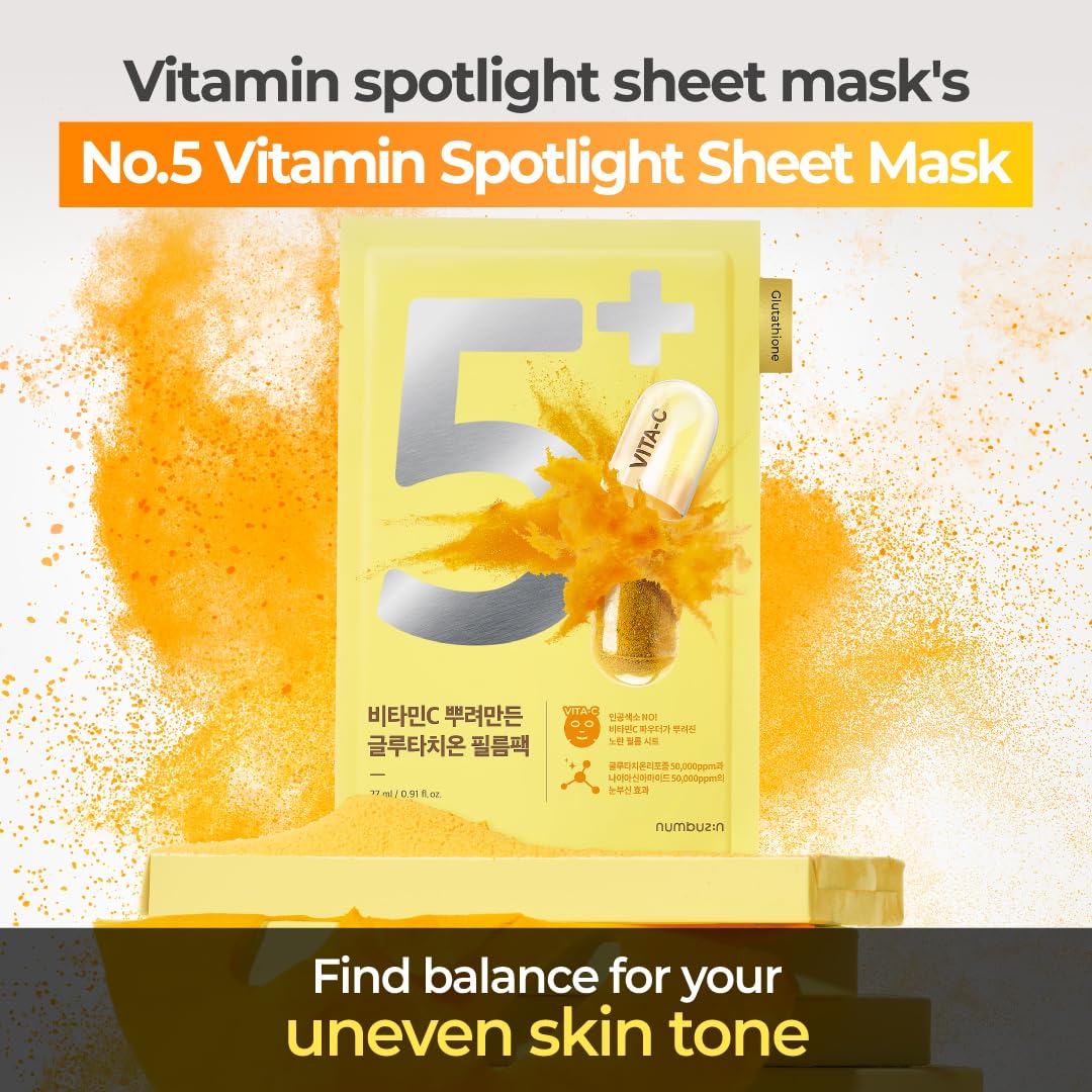 Numbuzin No.5 Vitamin Spotlight Sheet Mask 4ea