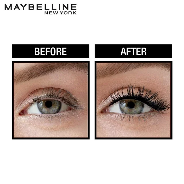 Maybelline New York Mascara, Curls Lashes, Highly Pigmented Colour, Long-lasting, Waterproof, Hypercurl , very black, 9.2ml