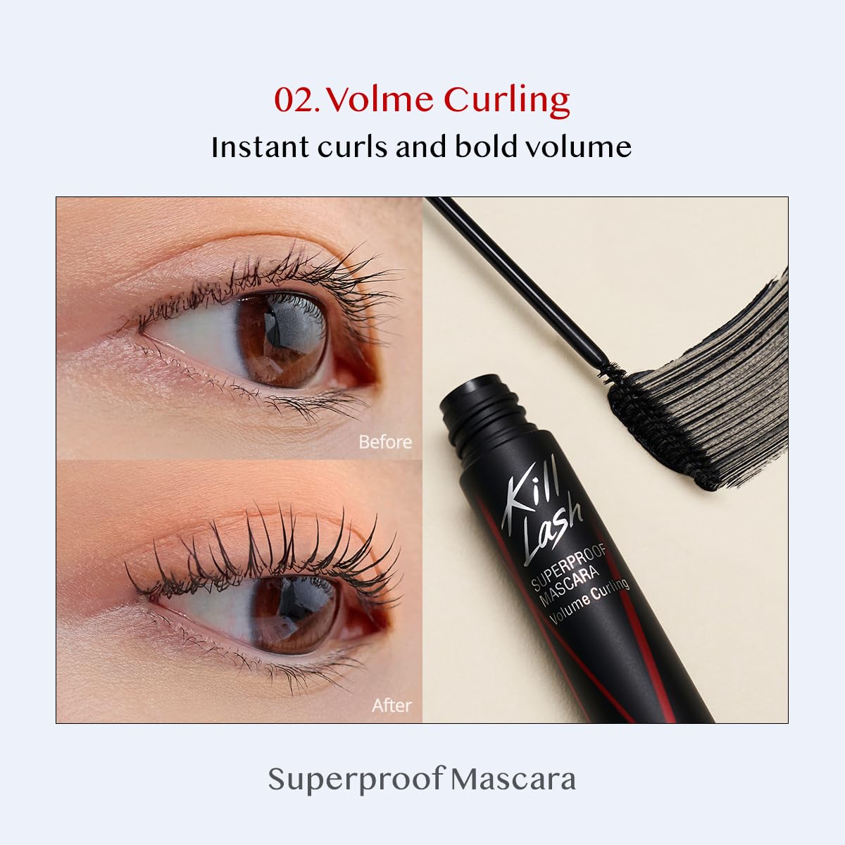  CLIO Kill Lash Superproof Mascara (01 VOLUME CURLING BLACK)