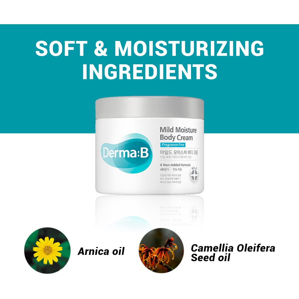 DERMA:B Mild Moisture Body Cream 430ml