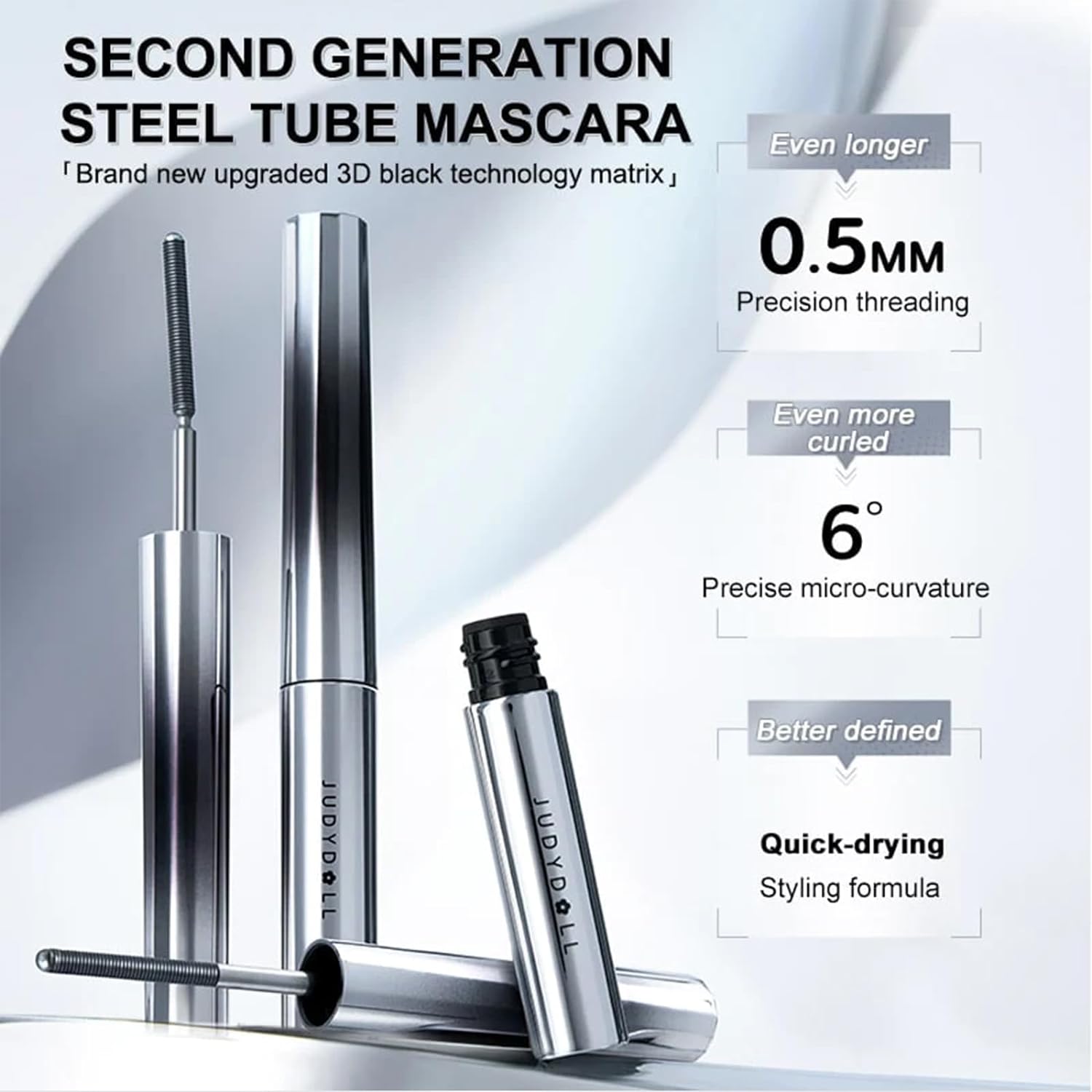 Judydoll - 3D Curling Eyelash Iron Mascara (Curly)