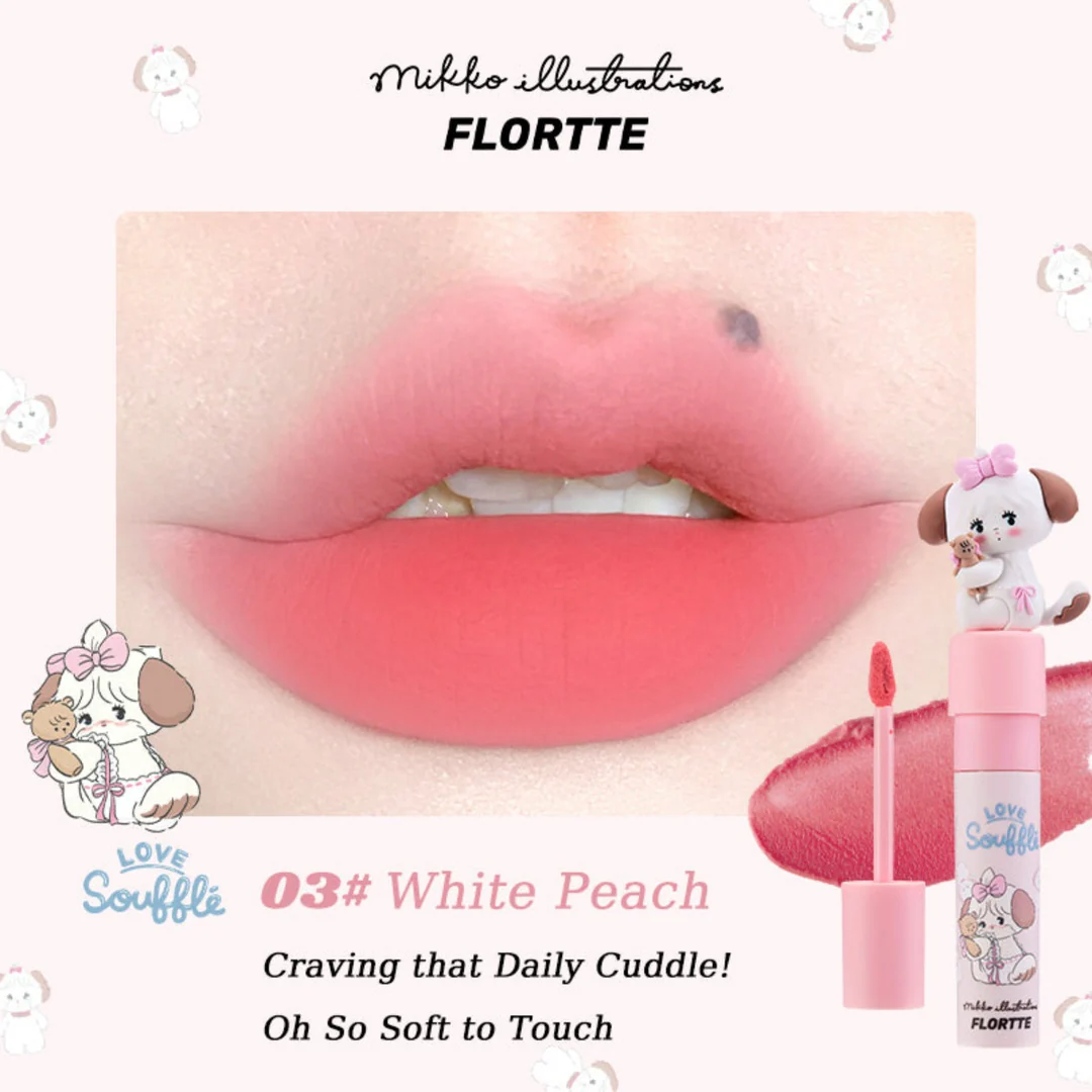 Flortte × Mikko Rua Rua Illustrations Matte Lip Cream