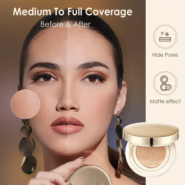 FOCALLURE - Poreless Matte Air Cushion Foundation