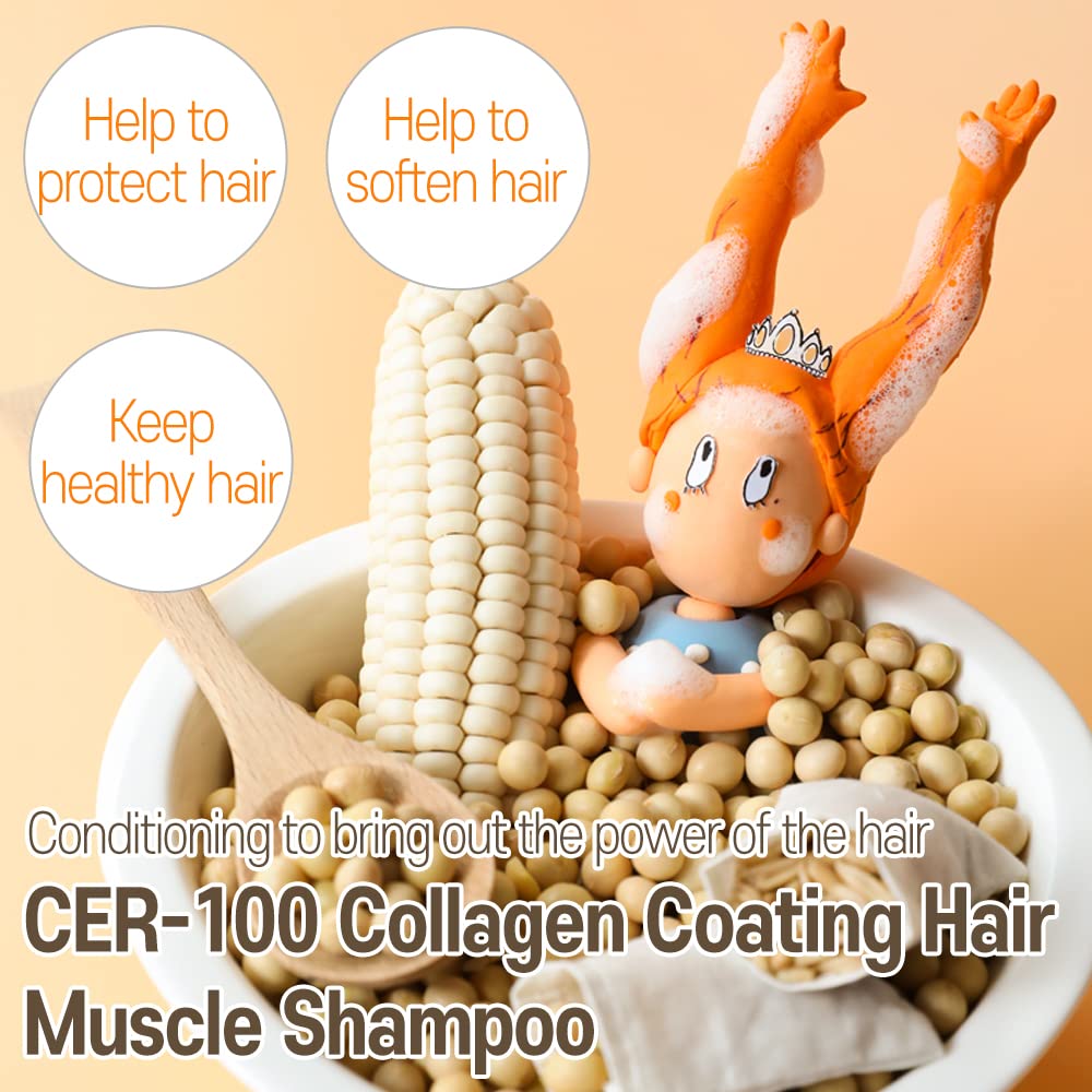 Elizavecca CER-100 Collagen Coating Hair A+ Muscle Tornado Shampoo 500ml