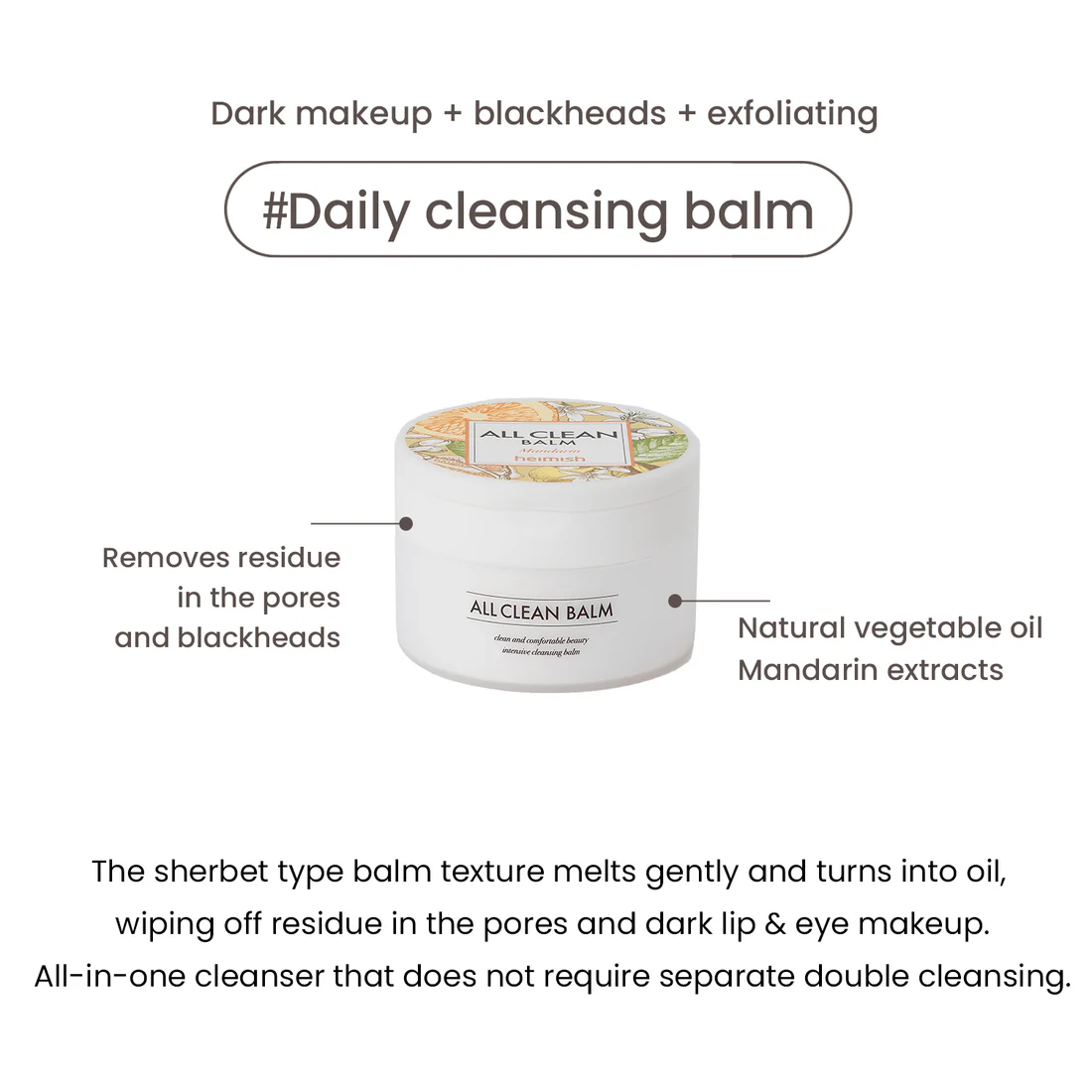 Hemish All Clean Balm Mandarin 