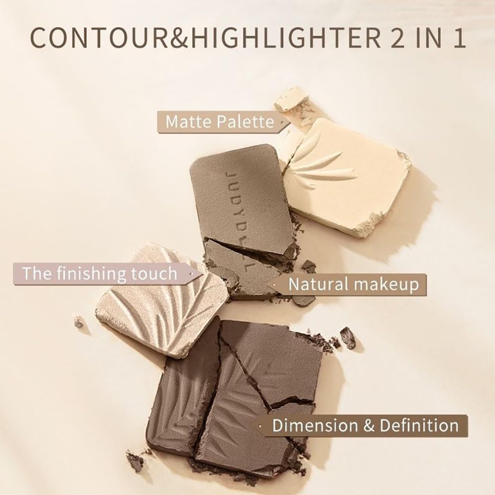 JUDYDOLL- 2 In 1 Highlighter Contour Palette