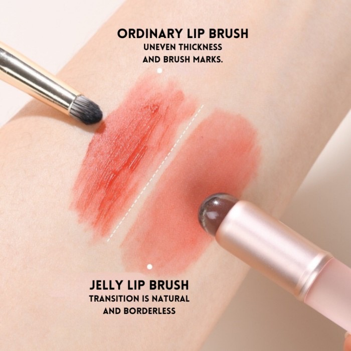 Jelly  Silicone Lip Brush Concealer Makeup Brushes (x3)