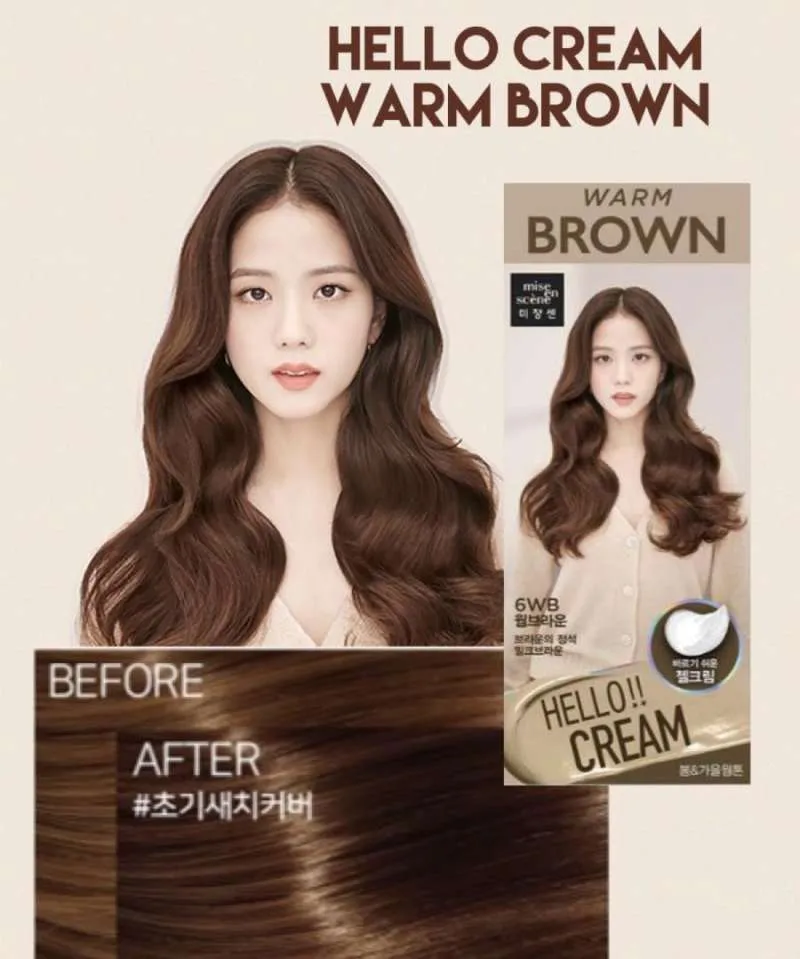 Mise En Scene Hello Cream Hair Color - Warm Brown 6WBvv