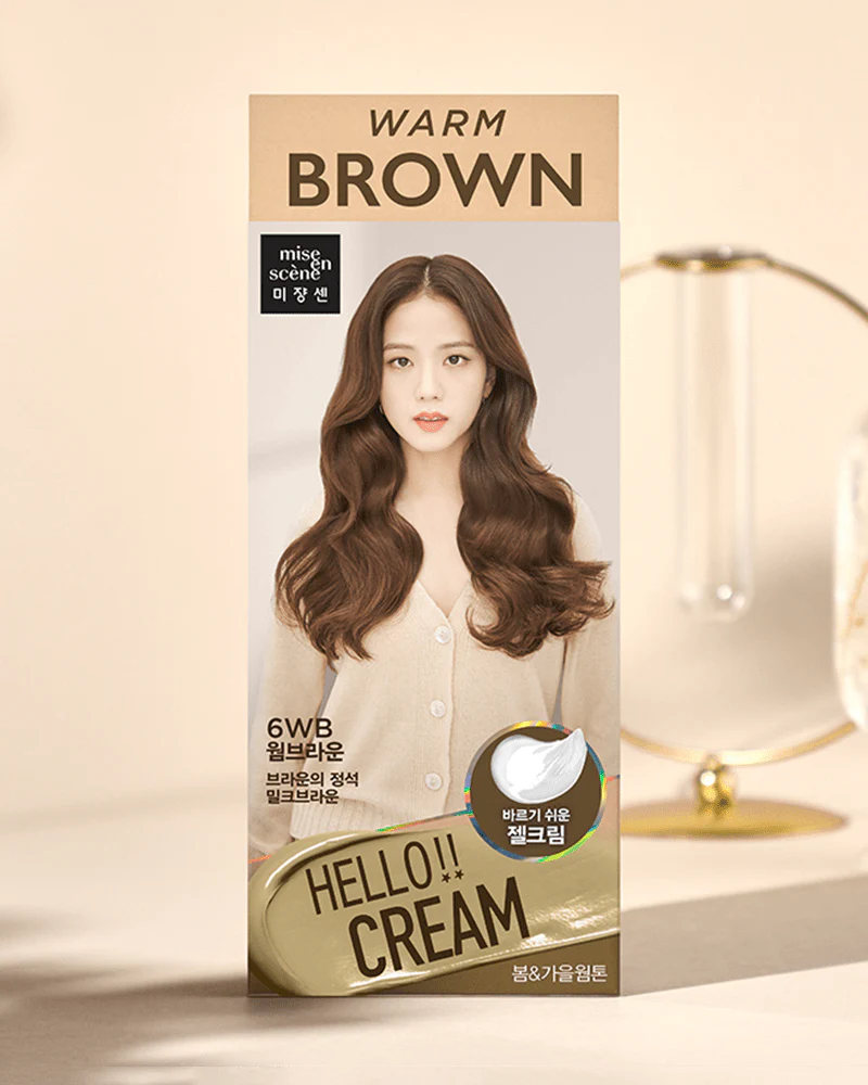 Mise En Scene Hello Cream Hair Color - Warm Brown 6WBvv