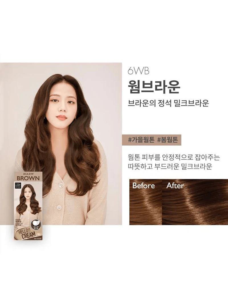 Mise En Scene Hello Cream Hair Color - Warm Brown 6WBvv