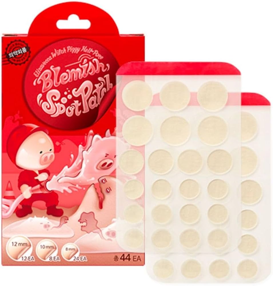 Elizavecca Acne Cover blemish Spot Patch Hydrocolloid Patches 44 + 44 = 88 (12 mm 12 Count, 10 mm 8 Count, 8 mm 24 Count x 2) / 88 /spot patch