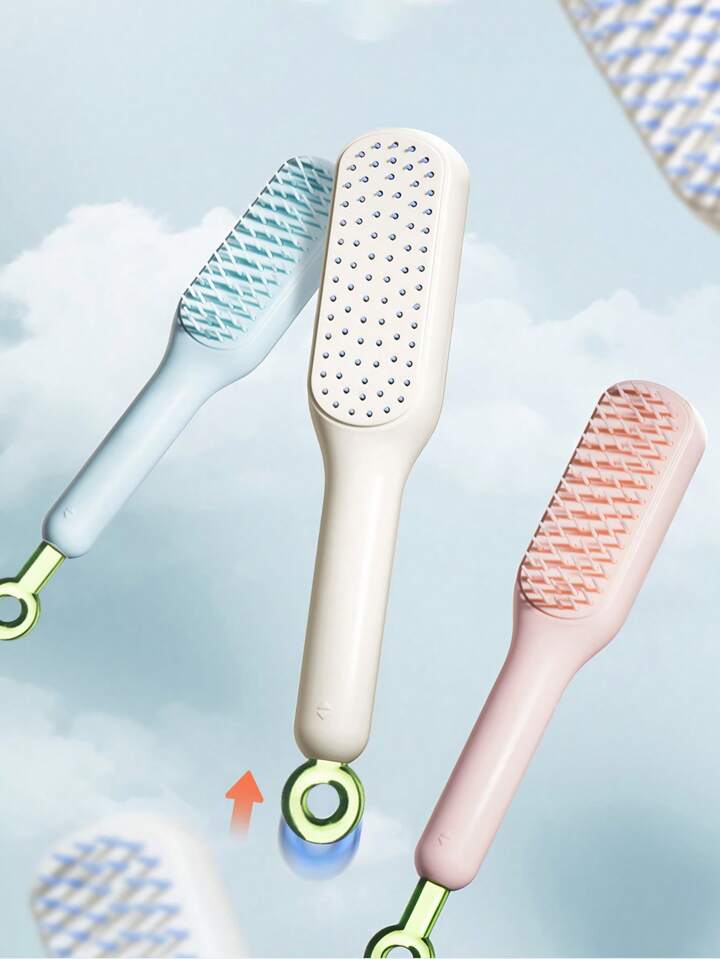 Retractable Hair Comb, Self Cleaning Hair Brush, Anti-Static Hair Comb, Anti Static Comb