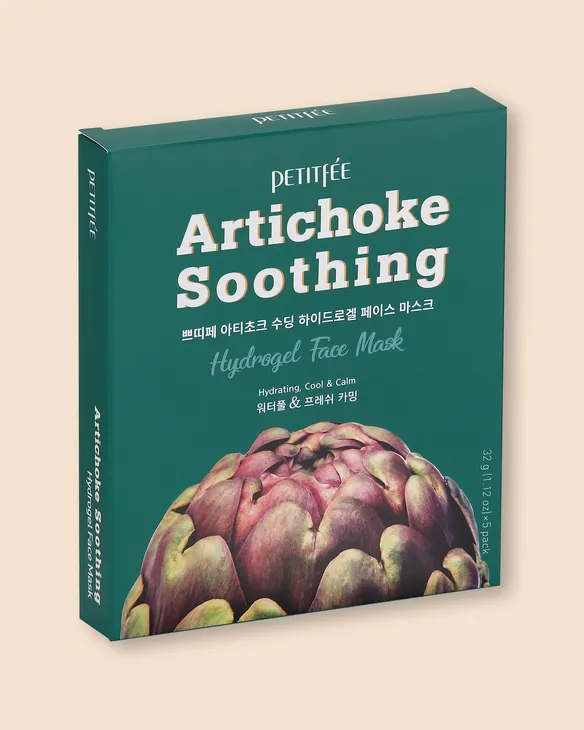 Petitfee Artichoke Soothing, Hydrogel Beauty Face Mask 32g 5ea