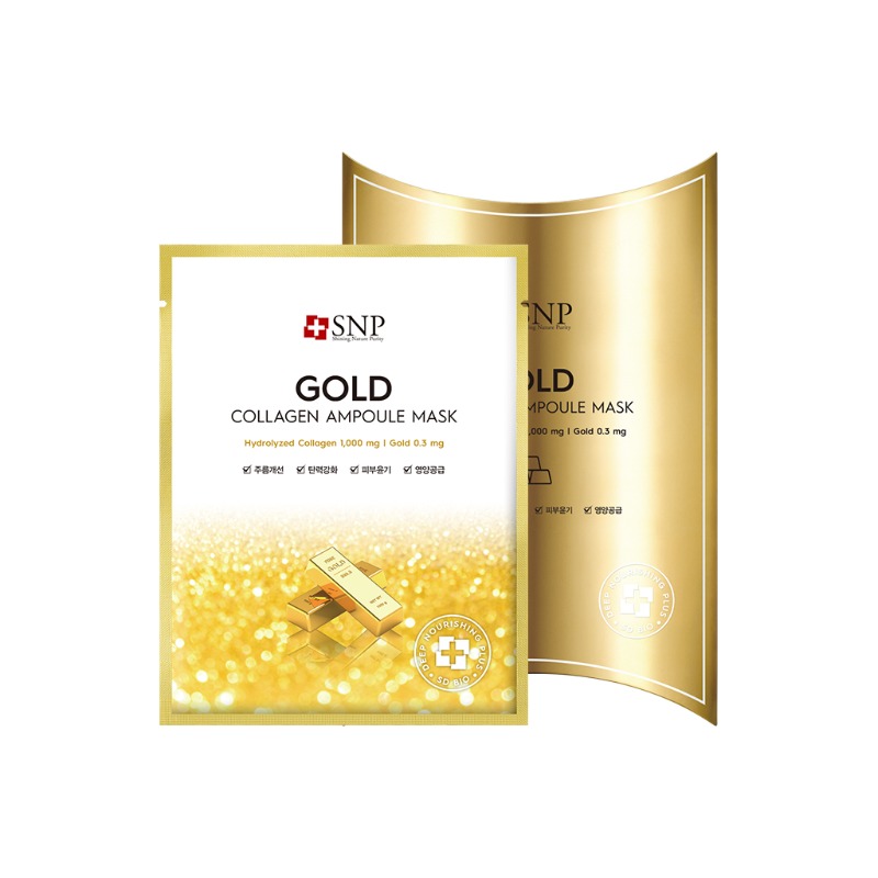 SNP Gold Collagen Ampoule Mask 10pc, 25ml
