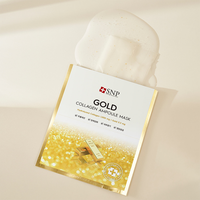 SNP Gold Collagen Ampoule Mask 10pc, 25ml