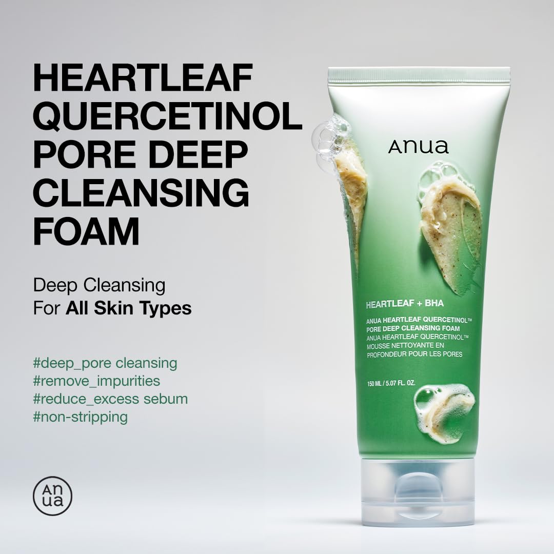 Anua Heartleaf Quercetinol Pore Deep cleansing foam 150ml/5.07 fl.oz