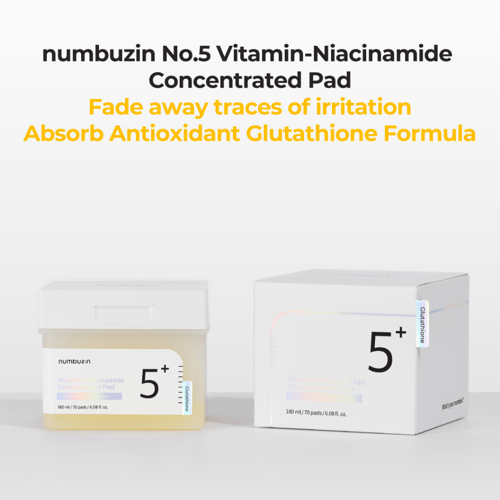Numbuzin Vitamin- Niacinamide Concentrate pad 180ml/70pads/6.08fl.oz