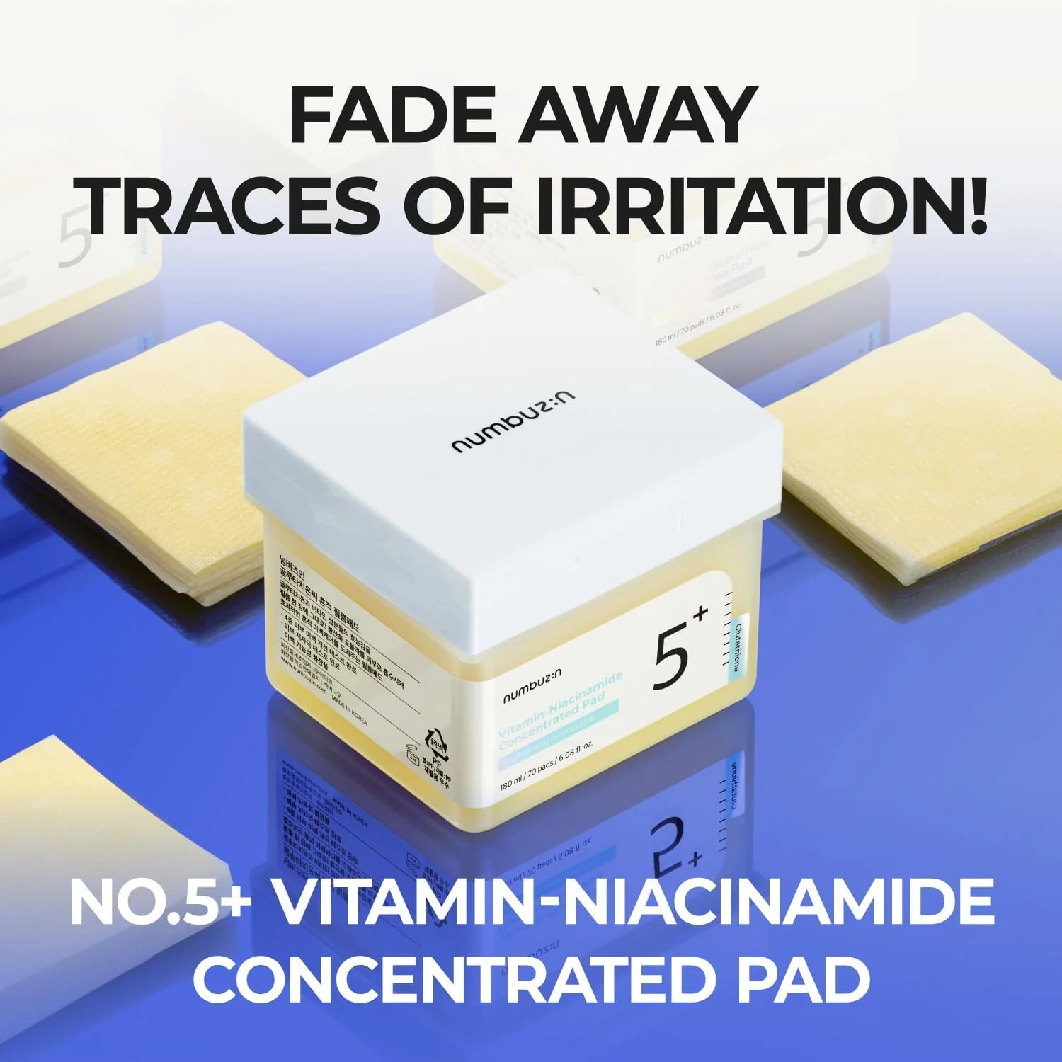 Numbuzin Vitamin- Niacinamide Concentrate pad 180ml/70pads/6.08fl.oz