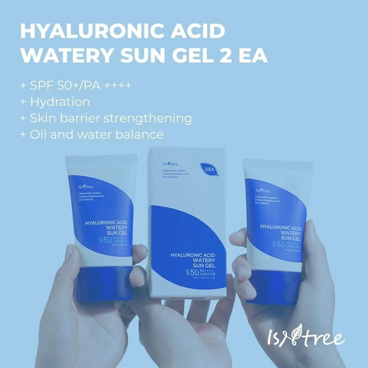 Isntree HYALURONIC ACID WATER SUN GEL SPF 50+PA+++ UVA/UVB 50ml/1.69 fl.oz