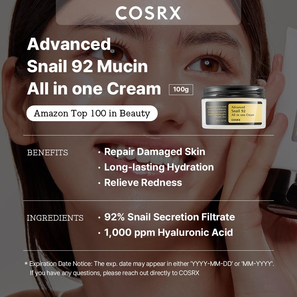 Cosrx Advanced Snail 92 All in one Cream 100g/3.52 oz.