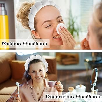 Wrist Strap + Spa Headband + Makeup Hairband