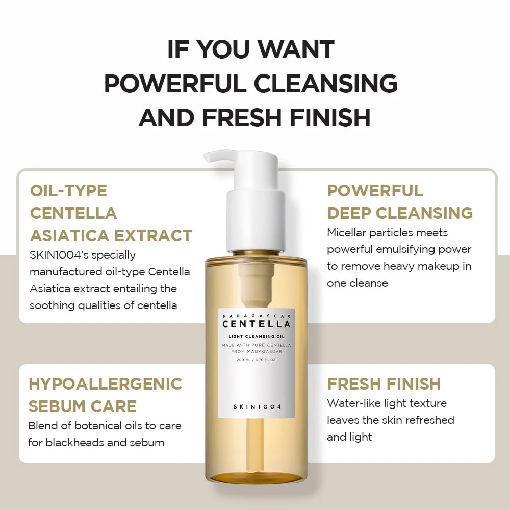 SKIN1004 Madagascar Centella Light Cleansing Oil 200ml